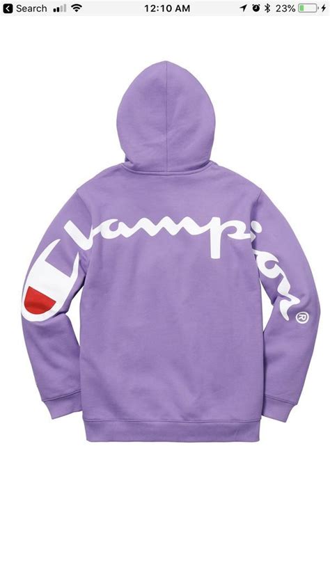 supreme champion apparel|supreme champion light purple sweatshirt.